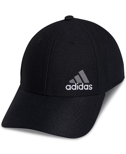 adidas Men's Black Release 3 Stretch Fit Logo Embroidered Cap Hat | adidas in Lebanon