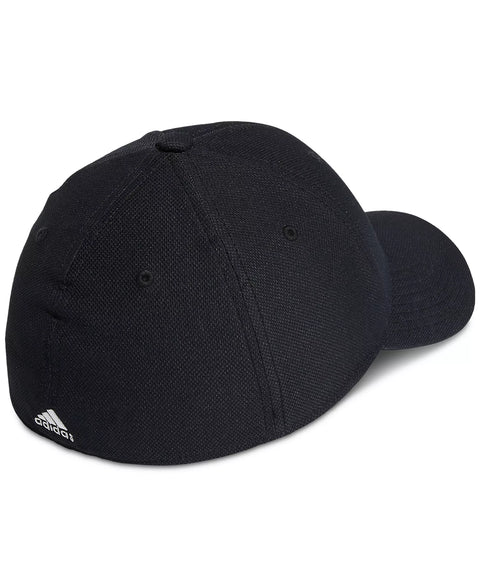 adidas Men's Black Release 3 Stretch Fit Logo Embroidered Cap Hat | adidas in Lebanon