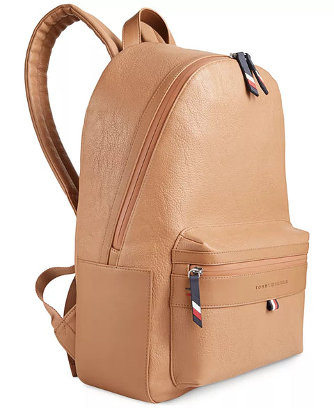 Tommy Hilfiger Men's Camel Pebble Zip-Front Backpack |Tommy Hilfiger In Lebanon