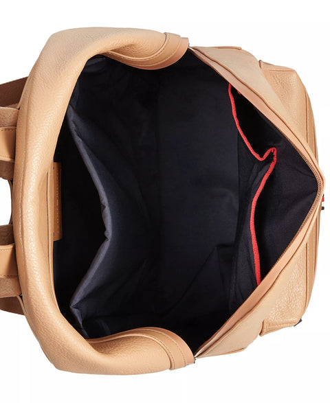 Tommy Hilfiger Men's Camel Pebble Zip-Front Backpack |Tommy Hilfiger In Lebanon