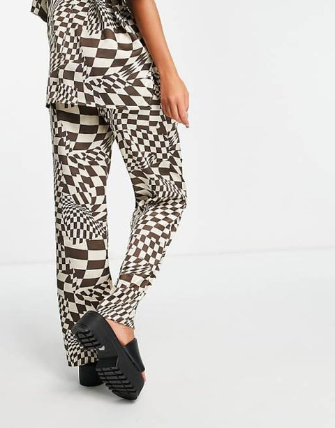 Asos Design Women's Multicolor Trouser ANF3319