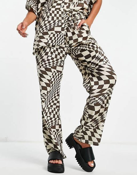 Asos Design Women's Multicolor Trouser ANF3319
