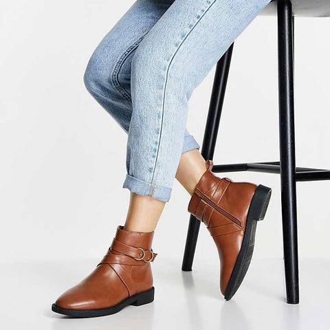 Asos Design Women's Brown Boots ANS900