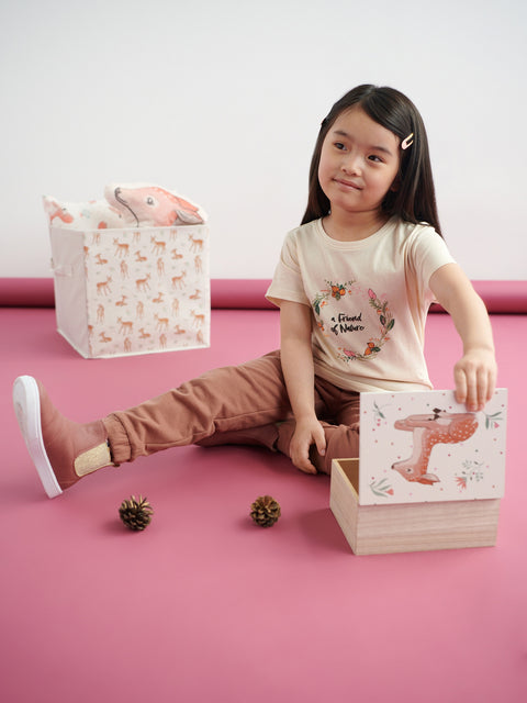 Sinsay Girl's Cream Flower Printed T-Shirts  | Sinsay in Lebanon