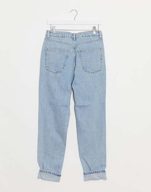 Topshop Women's Blue Jeans ANF2328