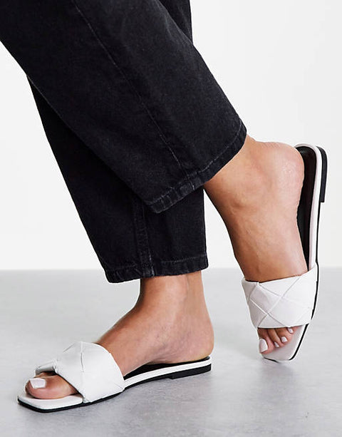 ASOS Design Women's White Slipper ANS445(shoes58) shr