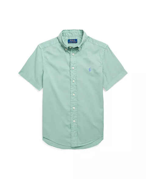 Lauren Ralph Lauren Boy's Mints Cotton Twill Short-Sleeve Shirt  | Lauren Ralph Lauren In Lebanon