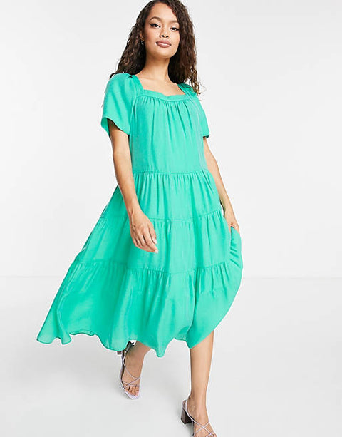 Forever New Women's Green Dress AMF1006(TR5)(SHR)