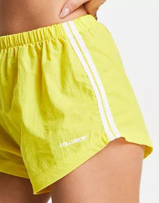 COLLUSION Women's Yellow shorts AMF2140 LR16