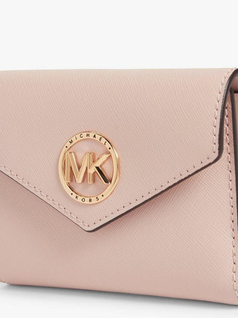 Michael Kors Women's Beige Leather Small Card Wallet | Michael Kors In Lebanon