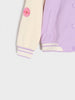 Sinsay Girl's White & Purple Hooded Bomber Jacket | Sinsay In Lebanon