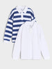 Sinsay Boy's White & Navy Long sleeve Polo Blouse | Sinsay In Lebanon