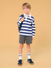 Sinsay Boy's White & Navy Long sleeve Polo Blouse | Sinsay In Lebanon