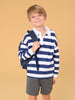 Sinsay Boy's White & Navy Long sleeve Polo Blouse | Sinsay In Lebanon