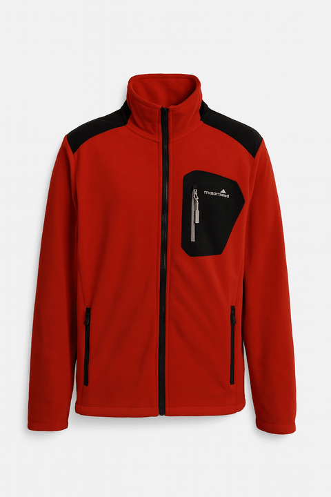 Moorhead Men's Red Fleece Turtle Neck Jacket | Moorhead In Lebanon