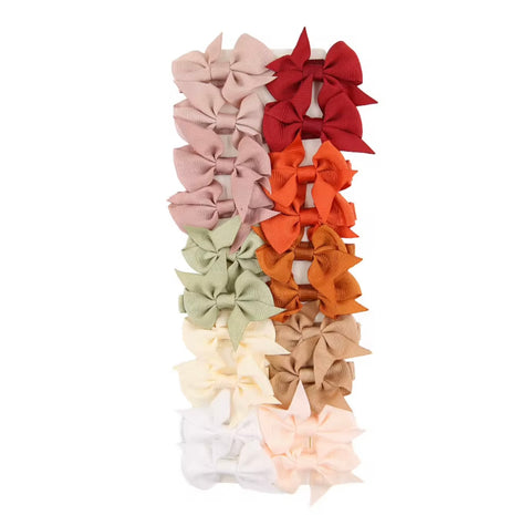 20/set baby infant bows hair clips