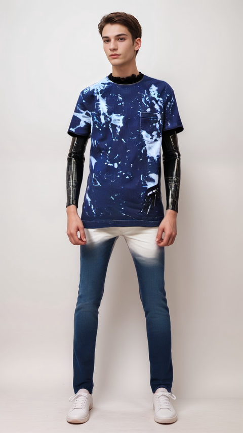 Dsquared2 Men's Blue T-Shirt S71DM0033 FA174