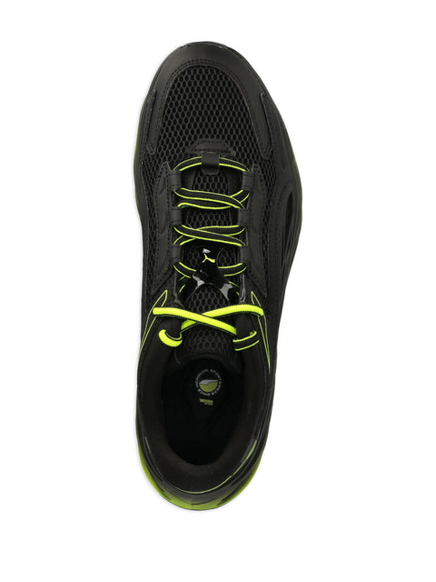 Puma Men's Black & Lime Exotek Nitro S Sneakers | Puma In Lebanon