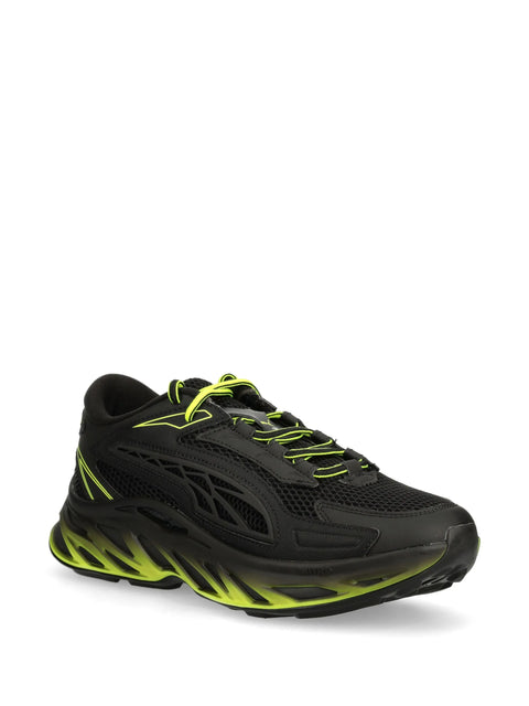 Puma Men's Black & Lime Exotek Nitro S Sneakers | Puma In Lebanon
