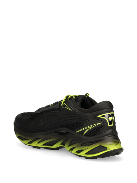 Puma Men's Black & Lime Exotek Nitro S Sneakers | Puma In Lebanon
