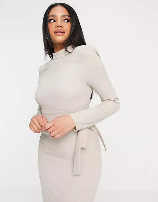 Asos Design Women's Ecru Dress ANF1850