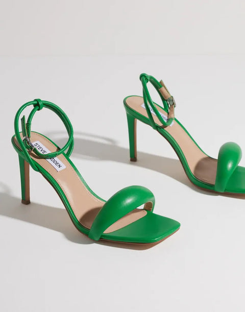 Steve Madden Women's Green Entice Heeled Sandals | Steve Madden In Lebanon