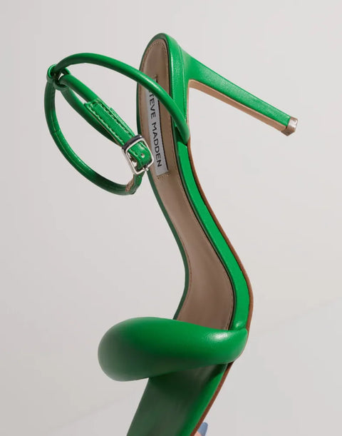 Steve Madden Women's Green Entice Heeled Sandals | Steve Madden In Lebanon