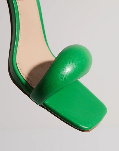 Steve Madden Women's Green Entice Heeled Sandals | Steve Madden In Lebanon