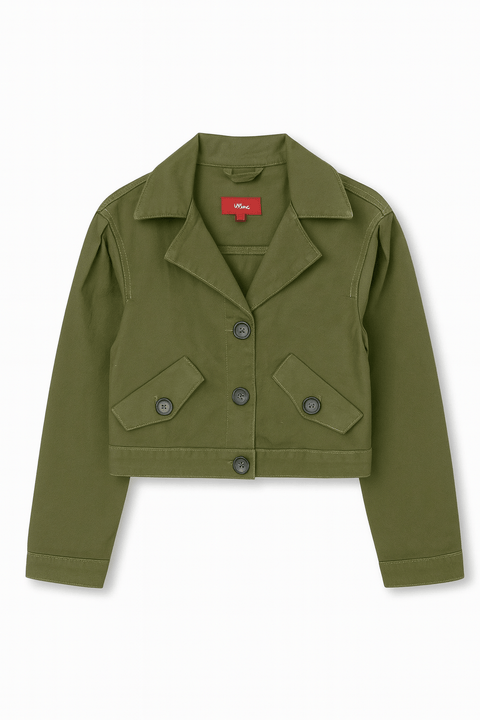S.Oliver Girl's Green Pocket Jacket |S.Olive in Lebanon