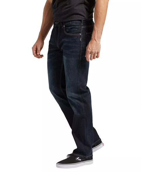 Silver Jeans Men's Navy Blue Jeans ABF4513
