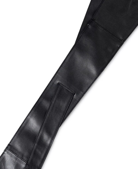 I.N.C. International Concepts Women's Black Wide Faux-Leather Sash Belt | I.N.C. International Concepts In Lebanon