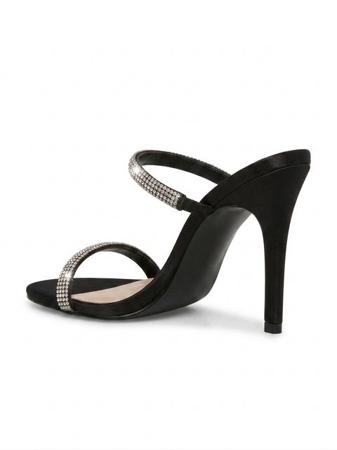 Steve Madden Women's Black Lyra Heeled Sandal | Steve Madden In Lebanon