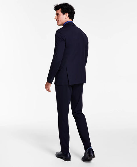 Calvin Klein Men's Navy Slim-Fit Stretch Solid Knit Suit Pant | Calvin Klein In Lebanon