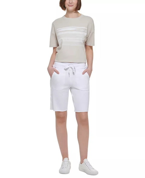 Calvin Klein Women's White Performance Bermuda Shorts | Calvin Klein In Lebanon
