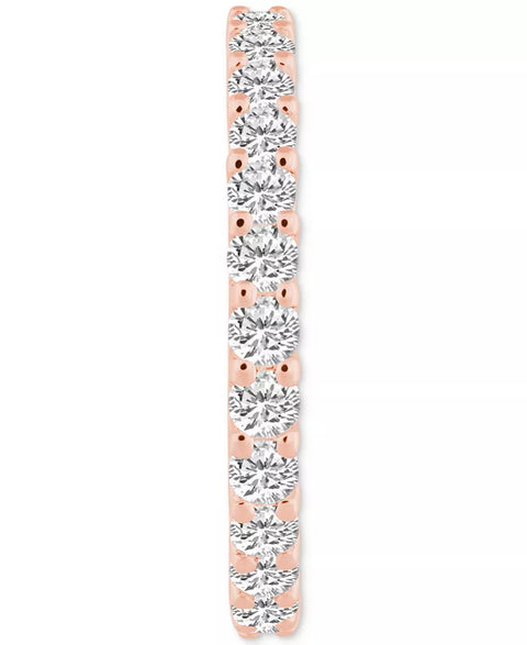 Macy's Women's Rose Gold 14K Diamond Eternity Band Ring  | Macy's In Lebanon