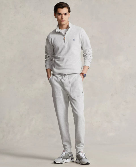 Polo Ralph Lauren Men's Grey Double-Knit Mesh Jogger Pants | Polo Ralph Lauren In Lebanon
