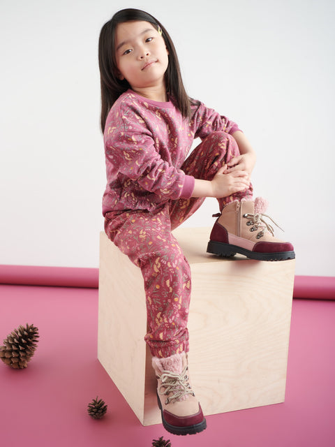 Sinsay Baby Girl's Purple Jogger Sweatpants With A Print | Sinsay In Lebanon
