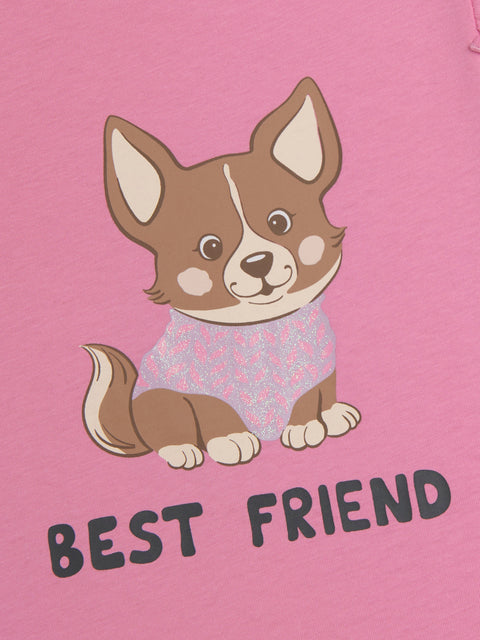 Sinsay Girl's White/Pink Short-Sleeve T-Shirt With Print 2-Pack | Sinsay In Lebanon