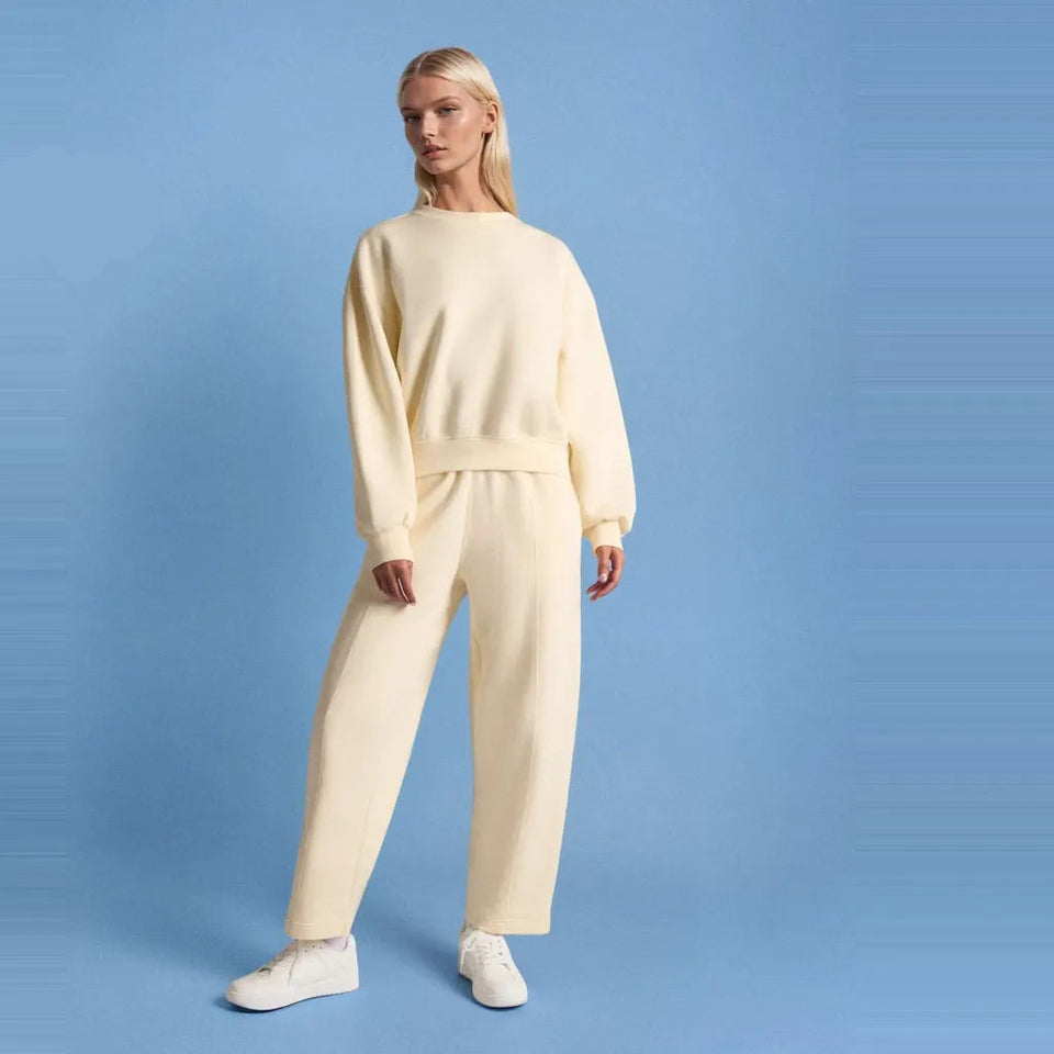 Sinsay Women's Light Yellow Cotton Lounge Sweatpants