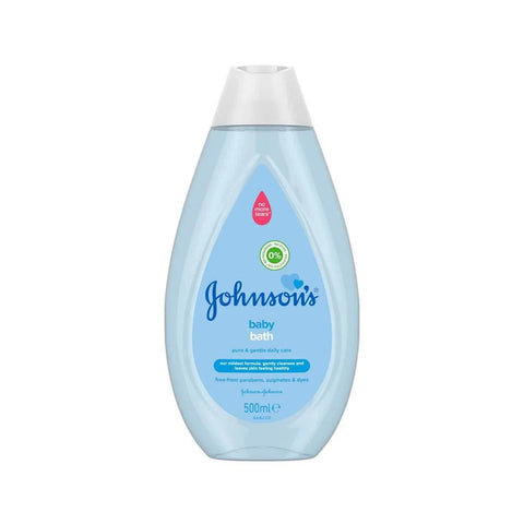 Johnson's baby bath bottle on a white background