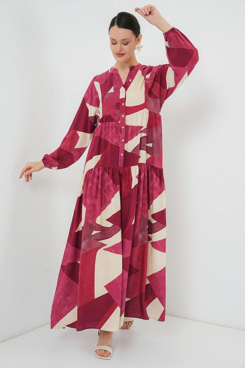 Big Dart Women's Red & Beige Dress | Big Dart In Lebanon
