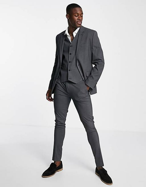 ASOS DESIGN  Men's Dark Gray Blazer AMFJ179