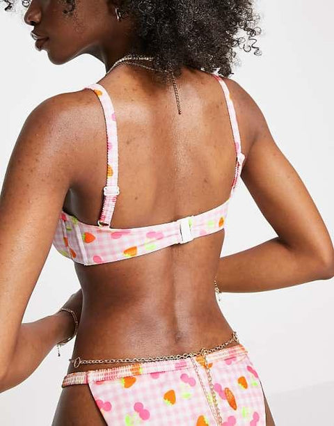 ASOS Design Women's Multicolor Bikini Top ANF2433