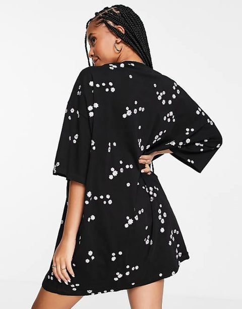 Asos Design Women's Maternity Black Dress ANF2657