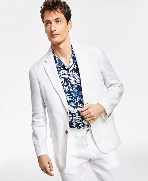 Club Room Men's Pure White Linen Blazer ABF4500