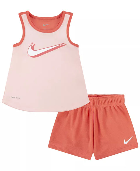 Nike Baby Girl's Coral Short Set | Nike In Lebanon