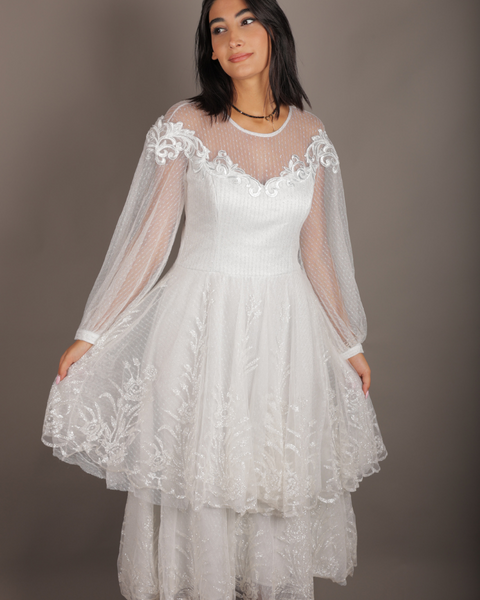 Dzynline Women's Light Gray  Dress 2452073671058 FA310(shr)