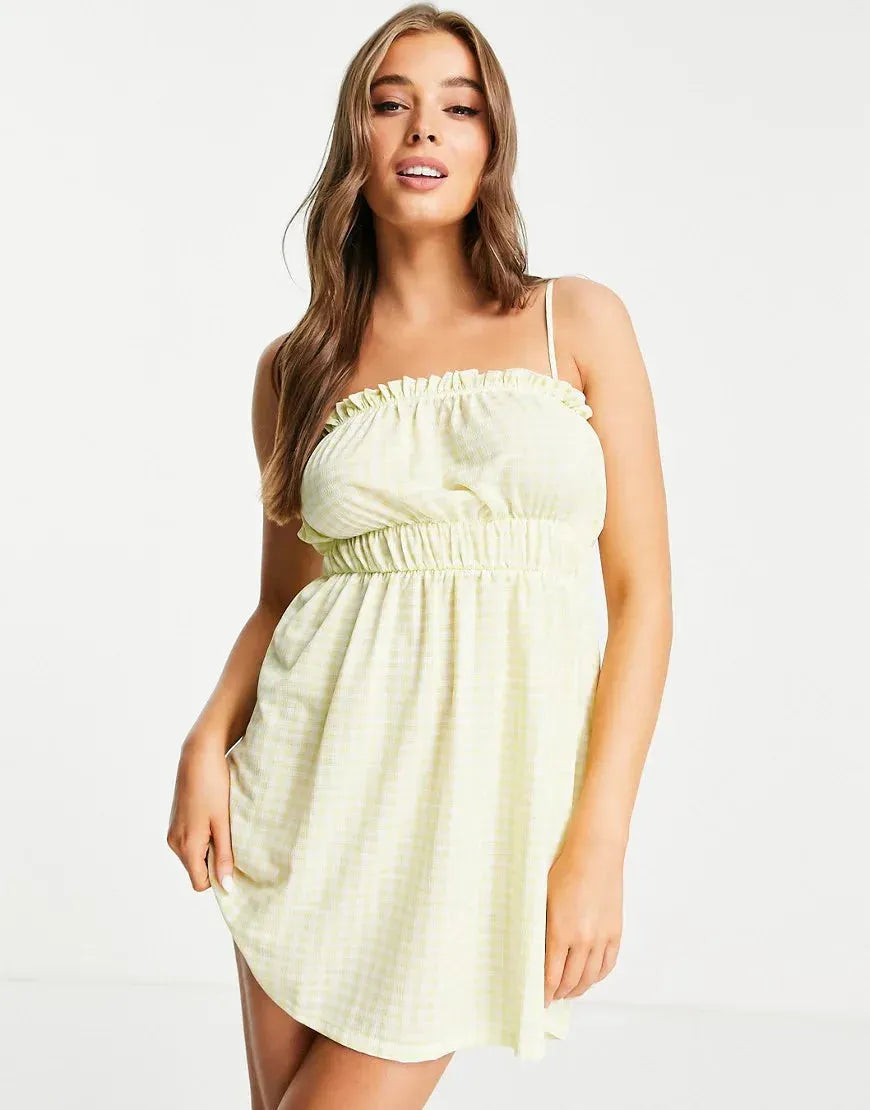 Miss Selfridge Women's Yellow Dress ANF748