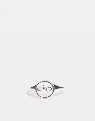 Asos Design Silver Ring ANA66