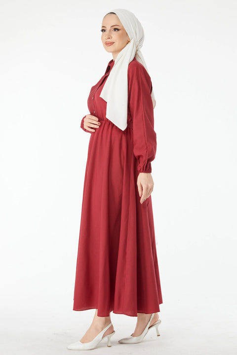 SD Women's Burgundy Dress 24526 ATR9 shr